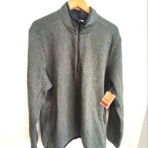 Reebok men's gray fleece pullover top